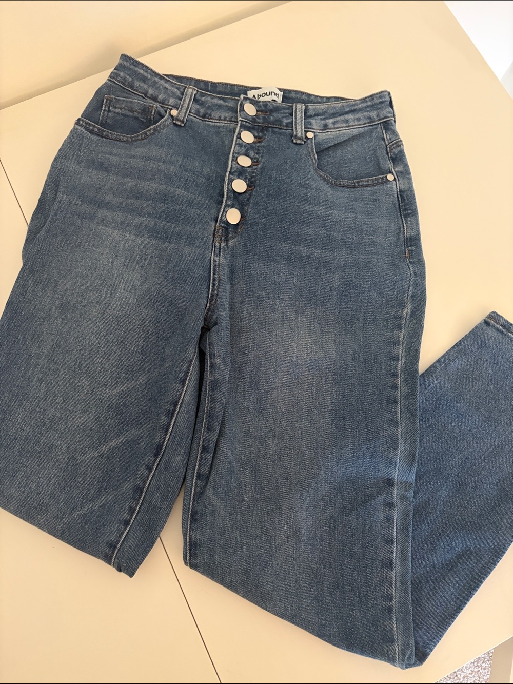 Abound Button Fly Mom Jeans